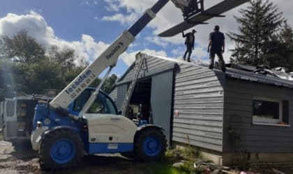 Chariot télescopique Locaclem sur chantier